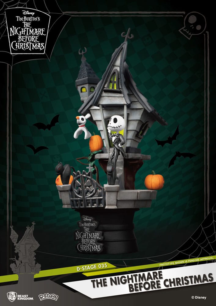 Nightmare before Christmas D Stage PVC Diorama Jack's Haunted House Beast Kingdom Toys