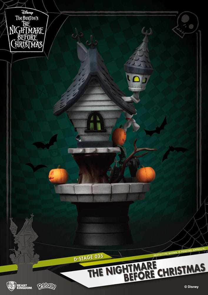 Nightmare before Christmas D Stage PVC Diorama Jack's Haunted House Beast Kingdom Toys