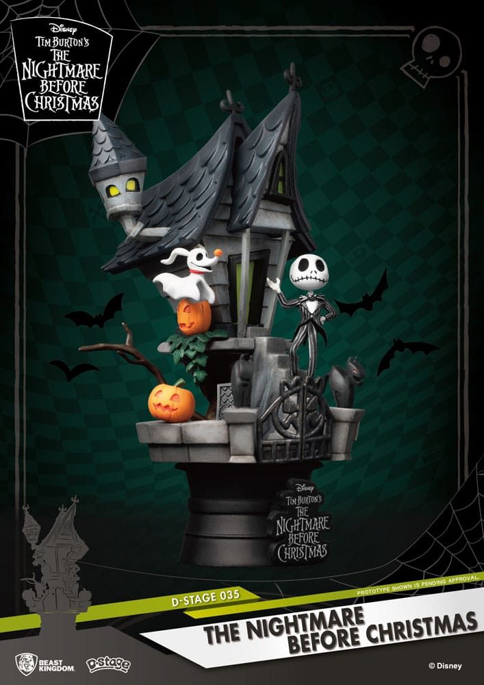 Nightmare before Christmas D Stage PVC Diorama Jack's Haunted House Beast Kingdom Toys