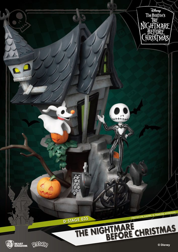 Nightmare before Christmas D Stage PVC Diorama Jack's Haunted House Beast Kingdom Toys
