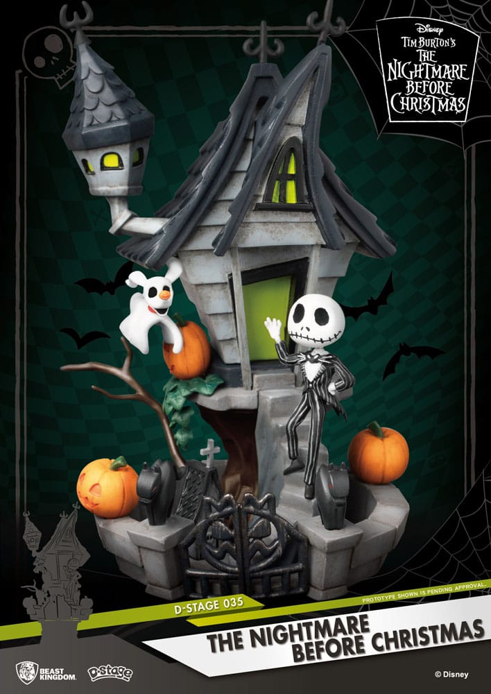 Nightmare before Christmas D Stage PVC Diorama Jack's Haunted House Beast Kingdom Toys