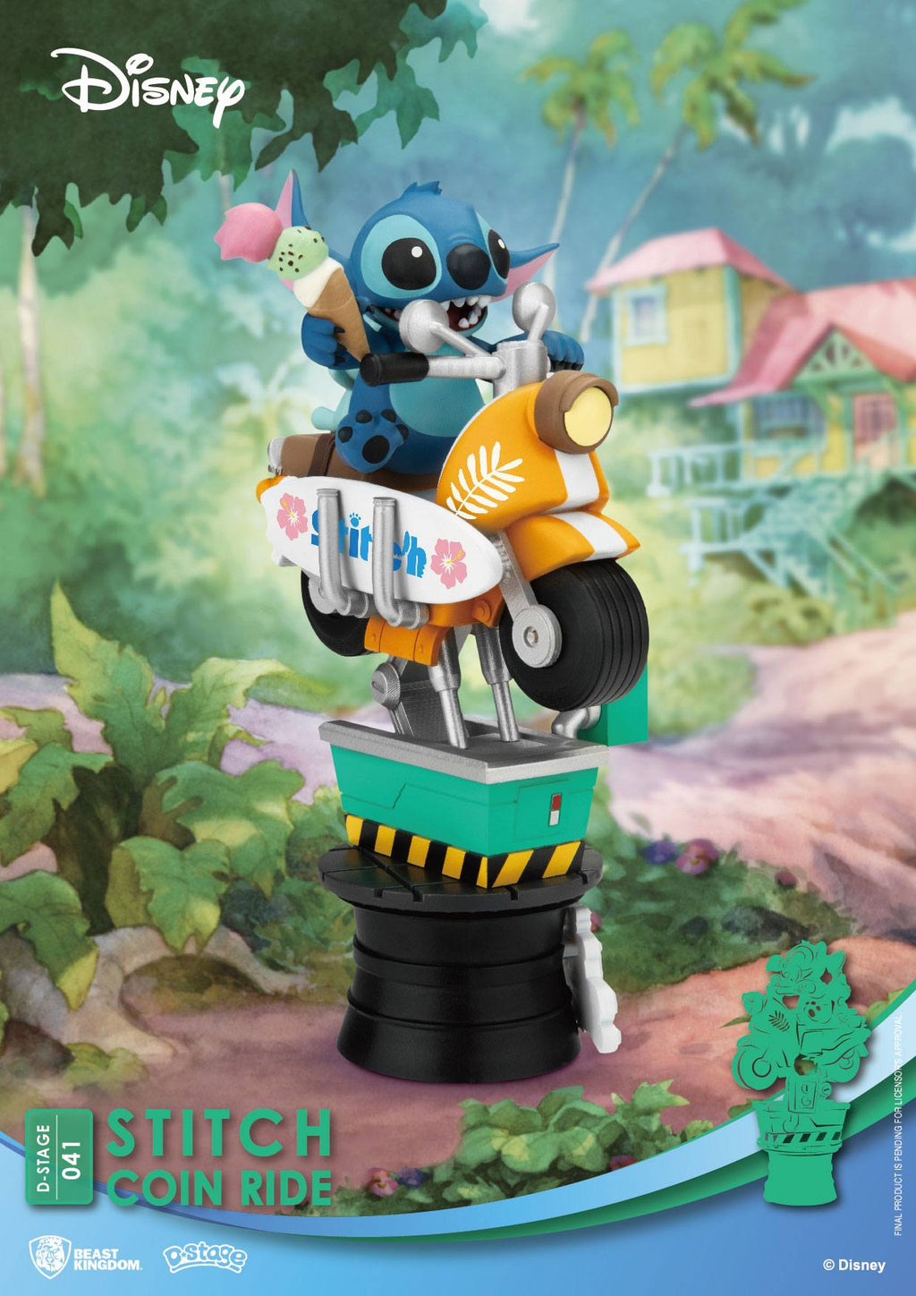 Disney D Stage PVC Diorama Stitch Coin Ride Beast Kingdom Toys