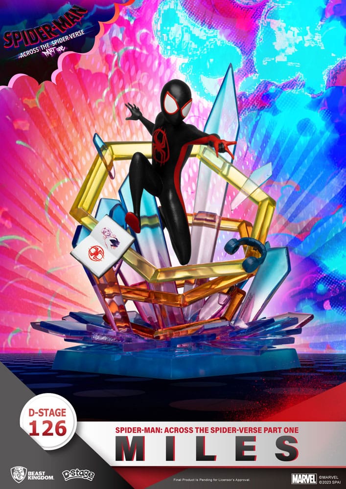 Marvel D Stage PVC Diorama Spider-Man Across the Spider Verse Part One Miles Beast Kingdom Toys