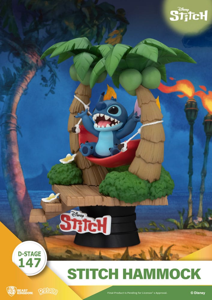 Lilo & Stitch D Stage PVC Diorama Stitch Hammock Beast Kingdom Toys