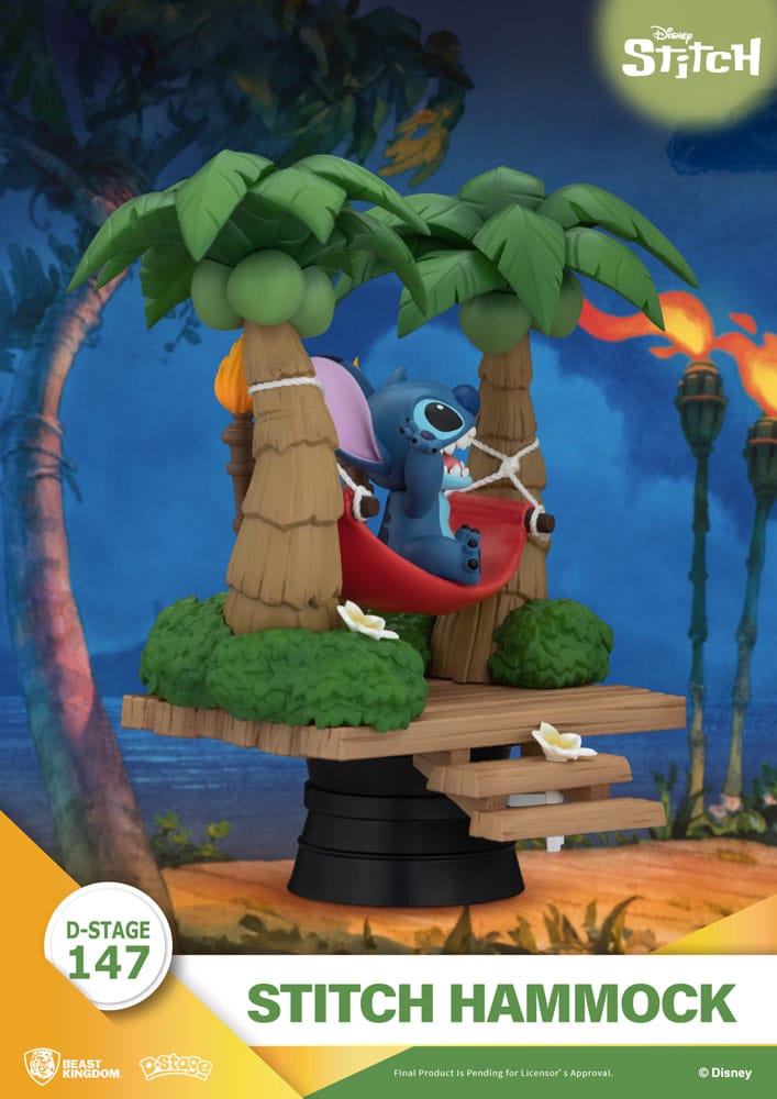 Lilo & Stitch D Stage PVC Diorama Stitch Hammock Beast Kingdom Toys
