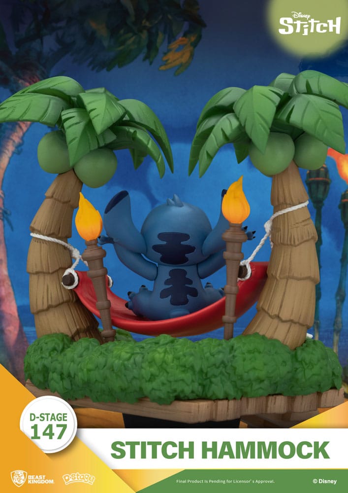 Lilo & Stitch D Stage PVC Diorama Stitch Hammock Beast Kingdom Toys
