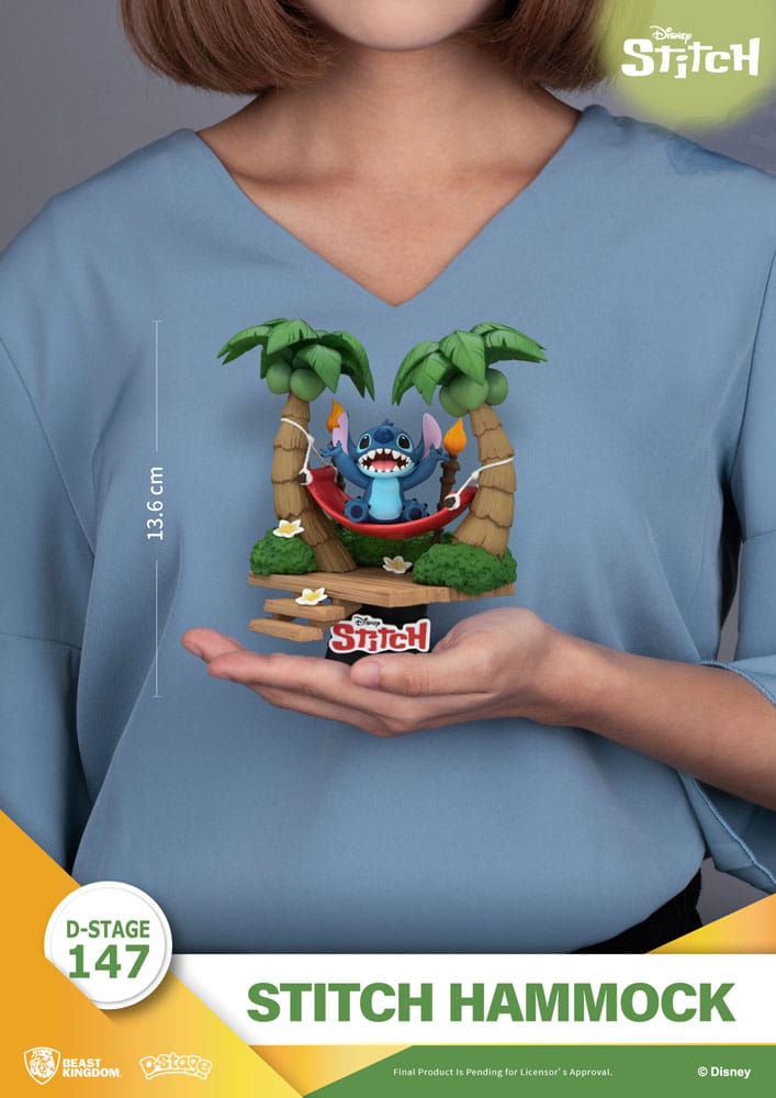 Lilo & Stitch D Stage PVC Diorama Stitch Hammock Beast Kingdom Toys