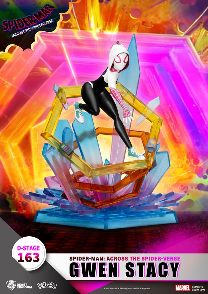 Marvel D Stage PVC Diorama Spider-Man Across the Spider Verse Gwen Stacy Beast Kingdom Toys