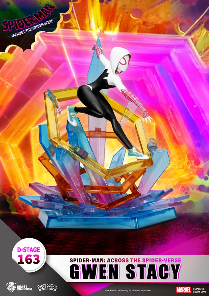 Marvel D Stage PVC Diorama Spider-Man Across the Spider Verse Gwen Stacy Beast Kingdom Toys