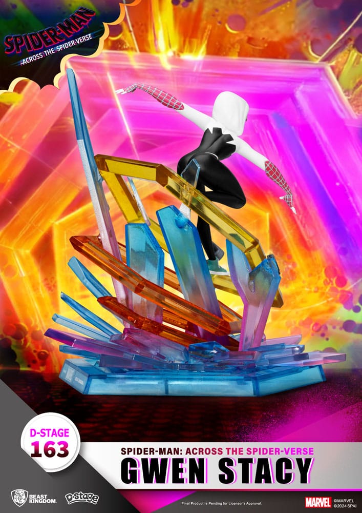 Marvel D Stage PVC Diorama Spider-Man Across the Spider Verse Gwen Stacy Beast Kingdom Toys