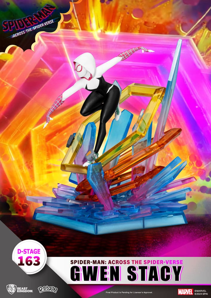 Marvel D Stage PVC Diorama Spider-Man Across the Spider Verse Gwen Stacy Beast Kingdom Toys