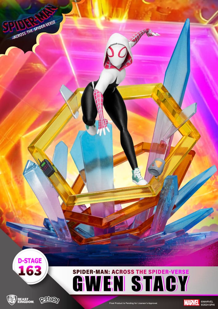 Marvel D Stage PVC Diorama Spider-Man Across the Spider Verse Gwen Stacy Beast Kingdom Toys