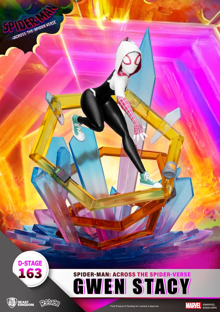 Marvel D Stage PVC Diorama Spider-Man Across the Spider Verse Gwen Stacy Beast Kingdom Toys