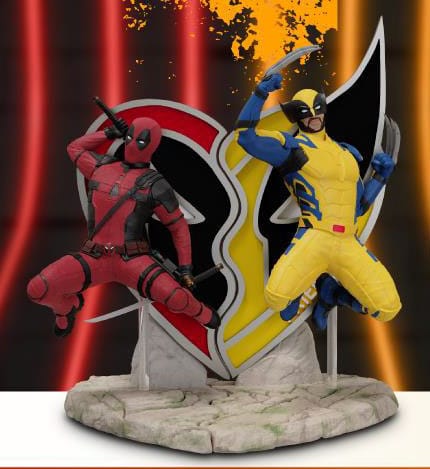 Deadpool 3 D Stage PVC Diorama Wolverine Beast Kingdom Toys