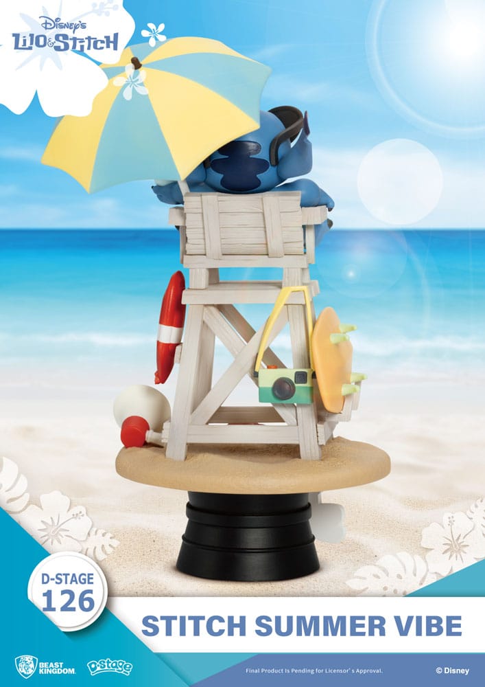 Disney D Stage PVC Diorama Stitch Summer Vibe Beast Kingdom Toys
