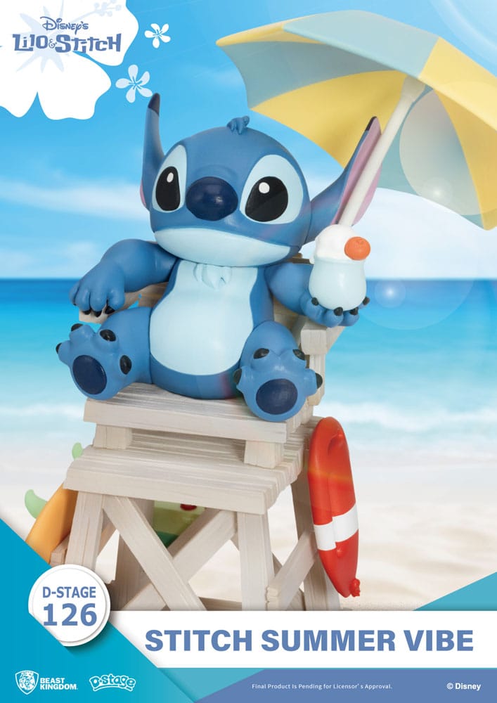 Disney D Stage PVC Diorama Stitch Summer Vibe Beast Kingdom Toys
