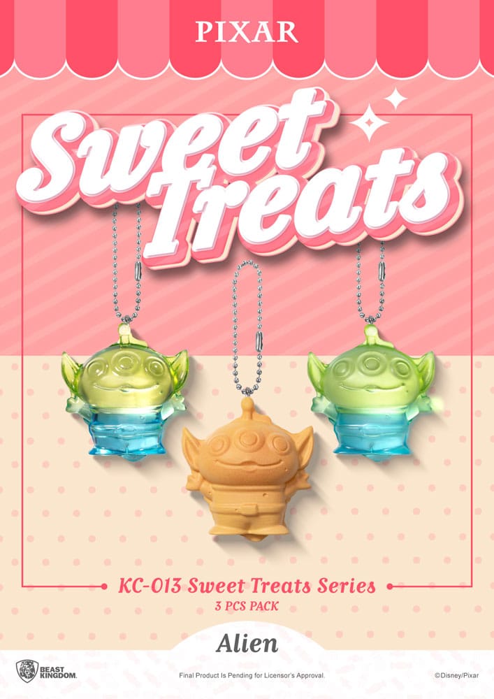 Pixar Sweet Treats Series Keychains 3 Pack Beast Kingdom Toys