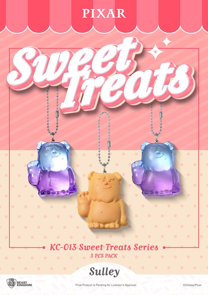 Pixar Sweet Treats Series Keychains 3 Pack Beast Kingdom Toys