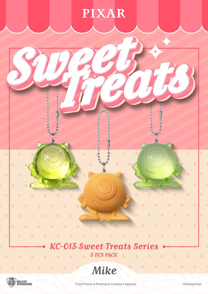 Pixar Sweet Treats Series Keychains 3 Pack Beast Kingdom Toys
