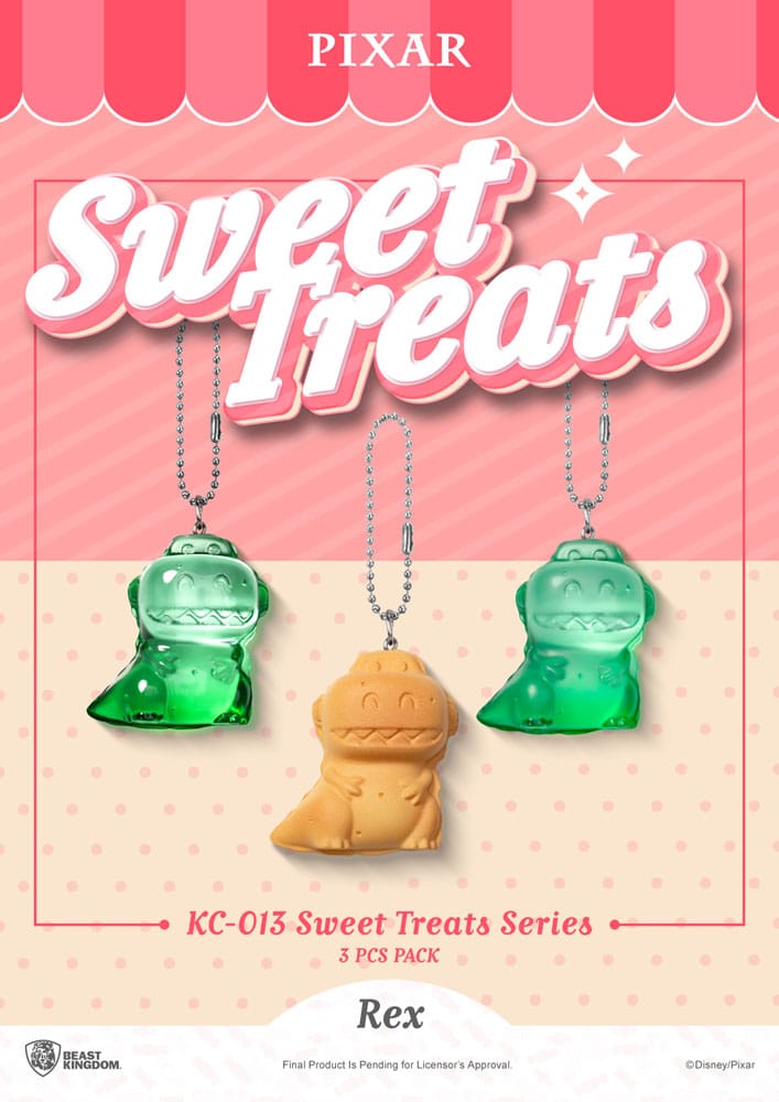 Pixar Sweet Treats Series Keychains 3 Pack Beast Kingdom Toys