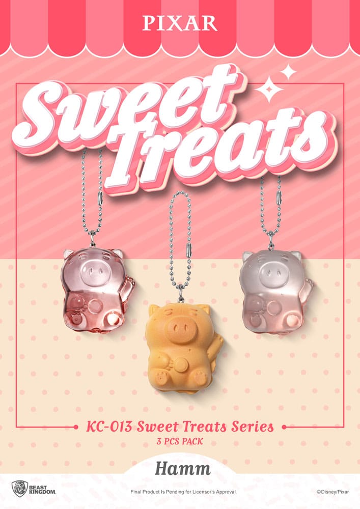 Pixar Sweet Treats Series Keychains 3 Pack Beast Kingdom Toys