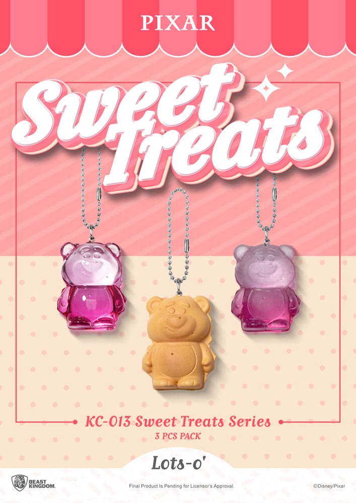 Pixar Sweet Treats Series Keychains 3 Pack Beast Kingdom Toys