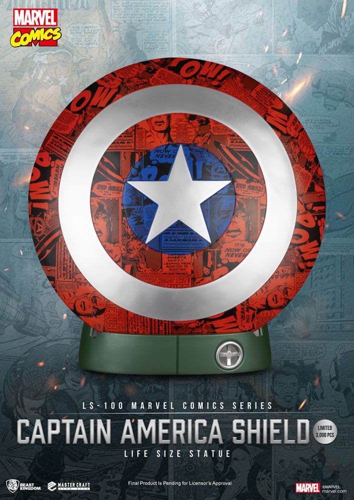 Marvel Comics PVC Captain America Shield Life Size Statue Beast Kingdom Toys