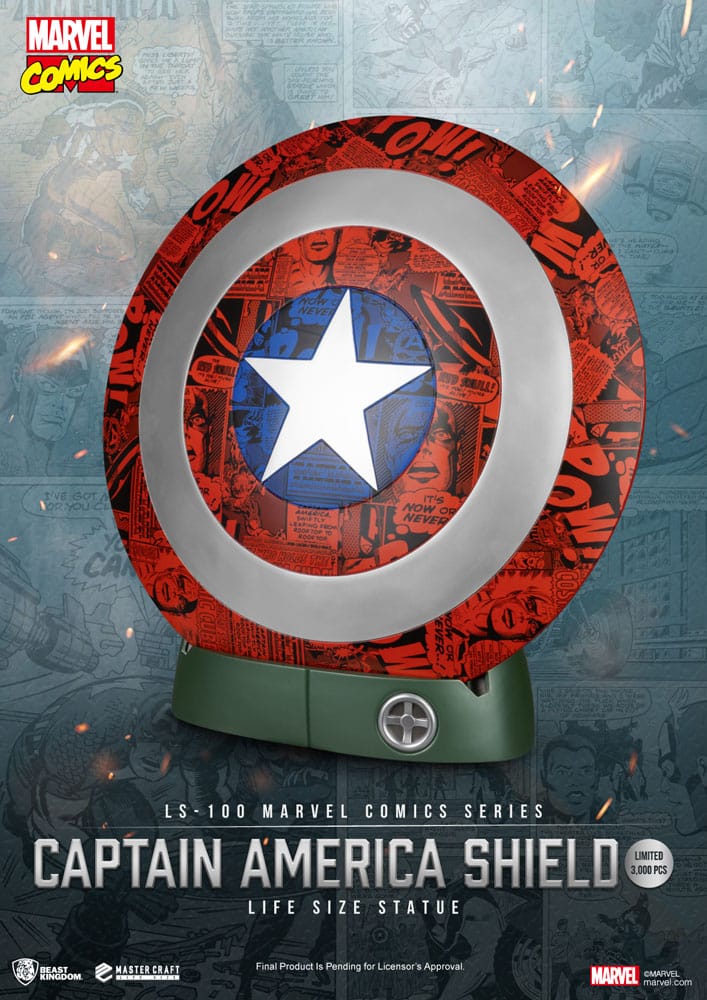 Marvel Comics PVC Captain America Shield Life Size Statue Beast Kingdom Toys