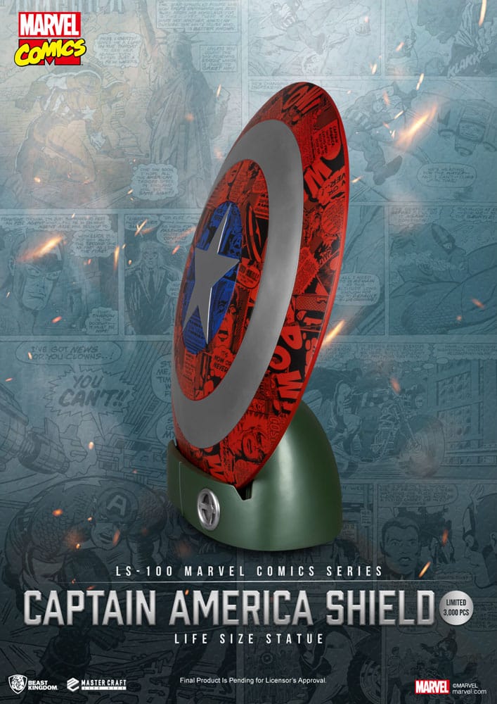 Marvel Comics PVC Captain America Shield Life Size Statue Beast Kingdom Toys