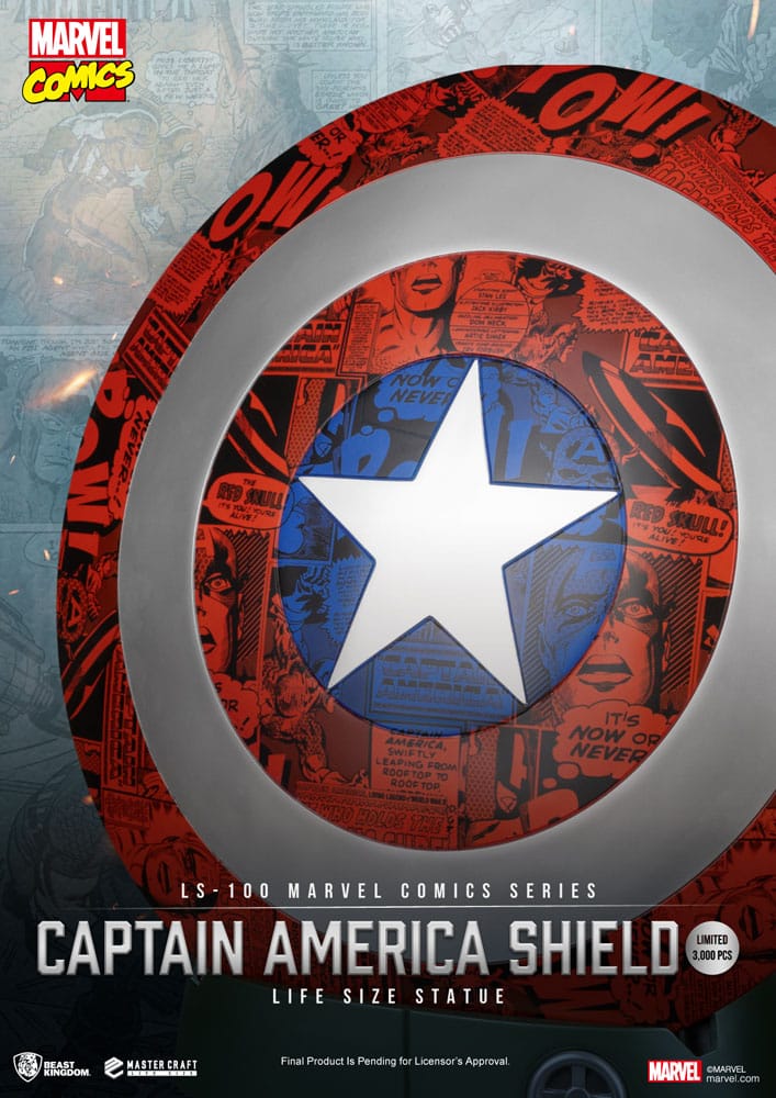 Marvel Comics PVC Captain America Shield Life Size Statue Beast Kingdom Toys
