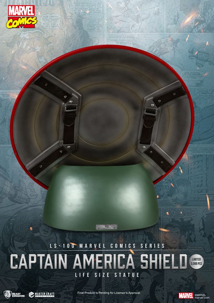 Marvel Comics PVC Captain America Shield Life Size Statue Beast Kingdom Toys