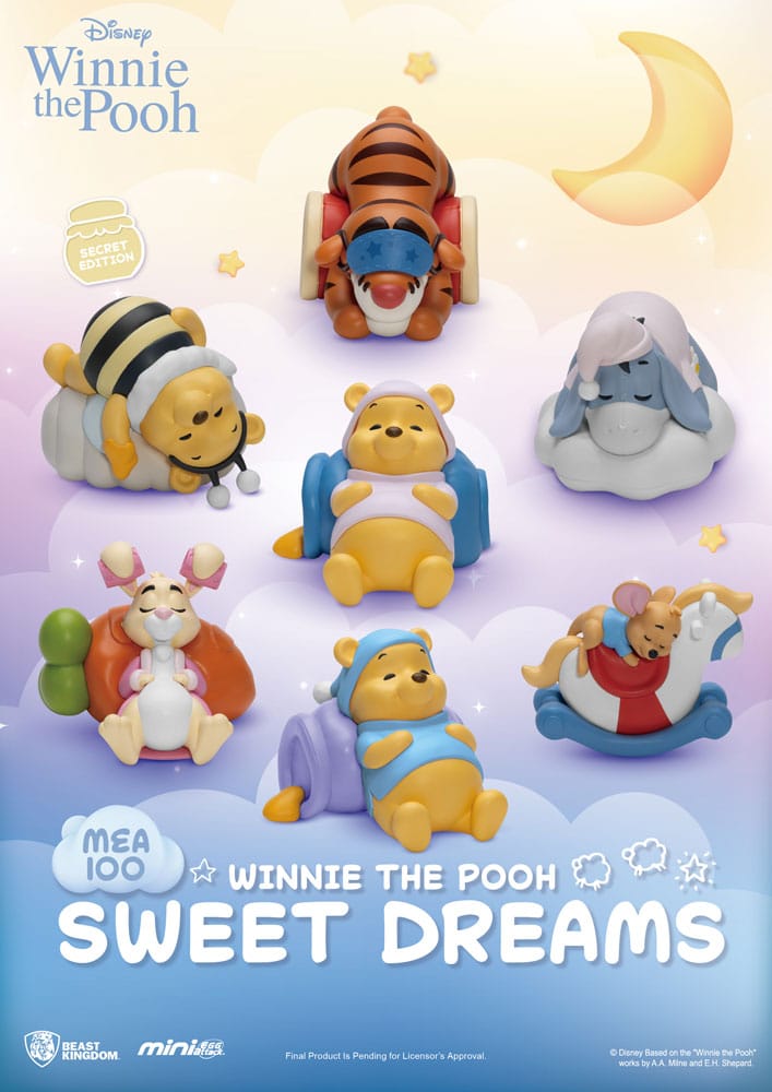 Winnie the Pooh Mini Egg Attack Blind Box Figures sweet dreams Assortment 6 Beast Kingdom Toys
