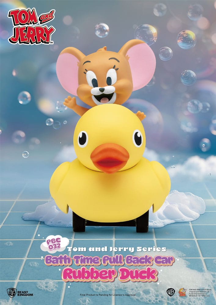 Tom & Jerry Pull Back Cars Bath Time Blind Box 6 Pack Beast Kingdom Toys