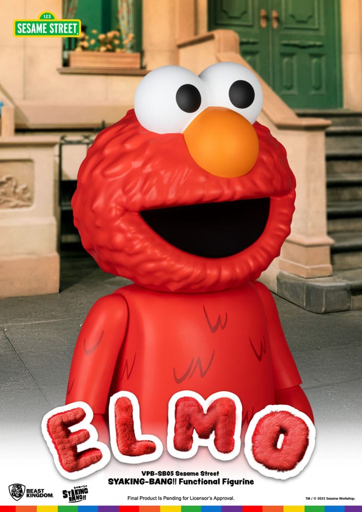 Sesame Street Syaking Bang Vinyl Piggy Bank Elmo Beast Kingdom Toys