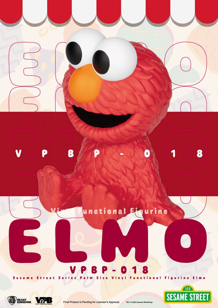 Sesame Street Piggy Vinyl Bank Elmo Beast Kingdom Toys