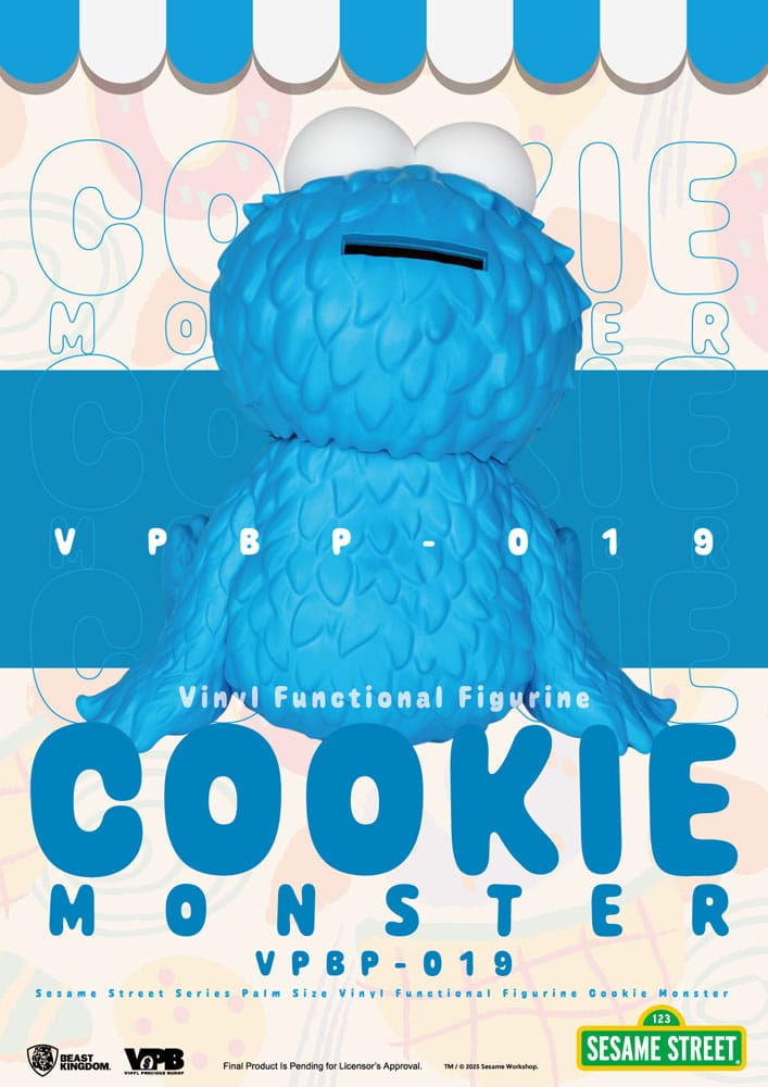 Sesame Street Piggy Vinyl Bank Cookie Monster Beast Kingdom Toys