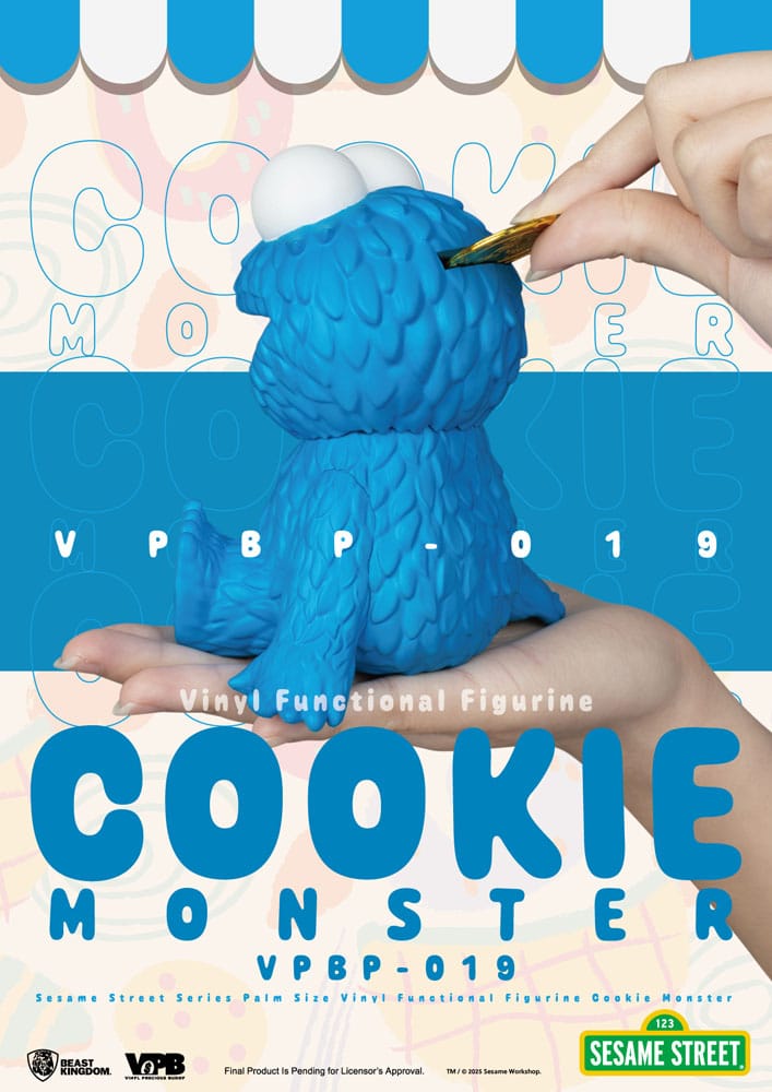 Sesame Street Piggy Vinyl Bank Cookie Monster Beast Kingdom Toys
