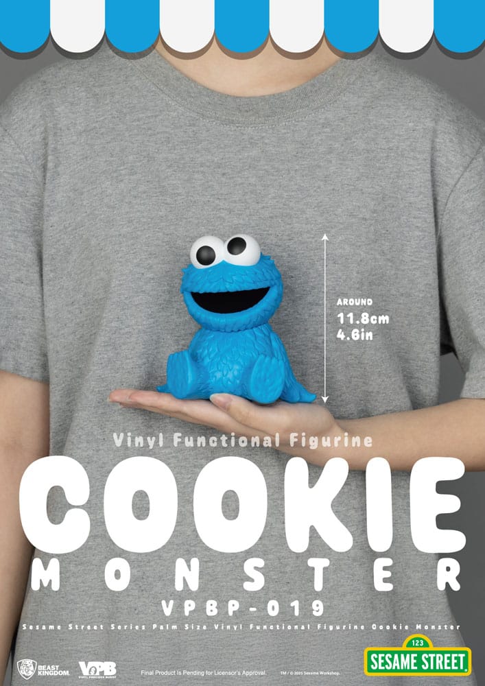 Sesame Street Piggy Vinyl Bank Cookie Monster Beast Kingdom Toys