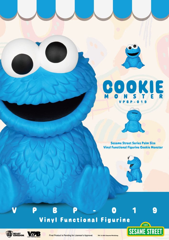 Sesame Street Piggy Vinyl Bank Cookie Monster Beast Kingdom Toys