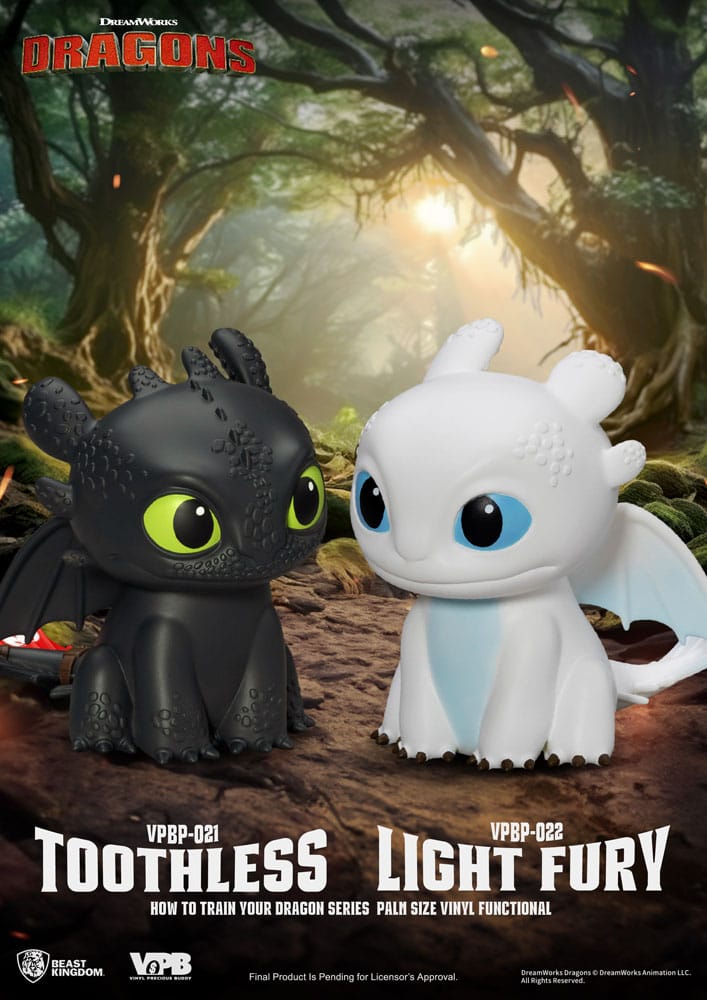 How To Train Your Dragon Piggy Vinyl Bank Light Fury Beast Kingdom Toys