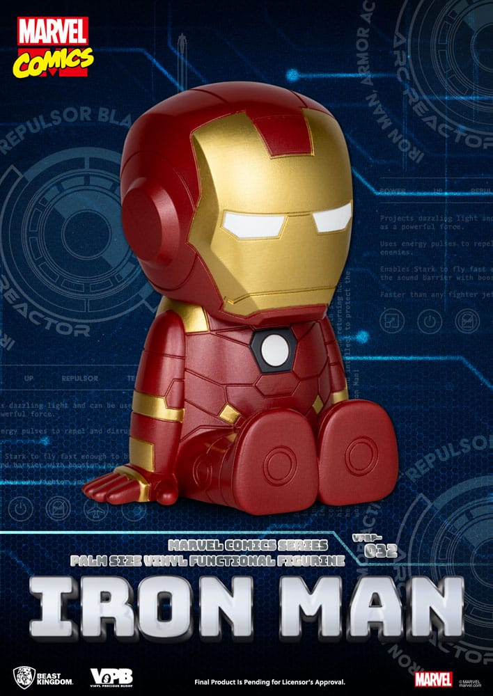 Classic Marvel Comics Piggy Vinyl Bank Iron man Beast Kingdom Toys