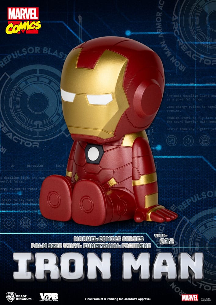 Classic Marvel Comics Piggy Vinyl Bank Iron man Beast Kingdom Toys