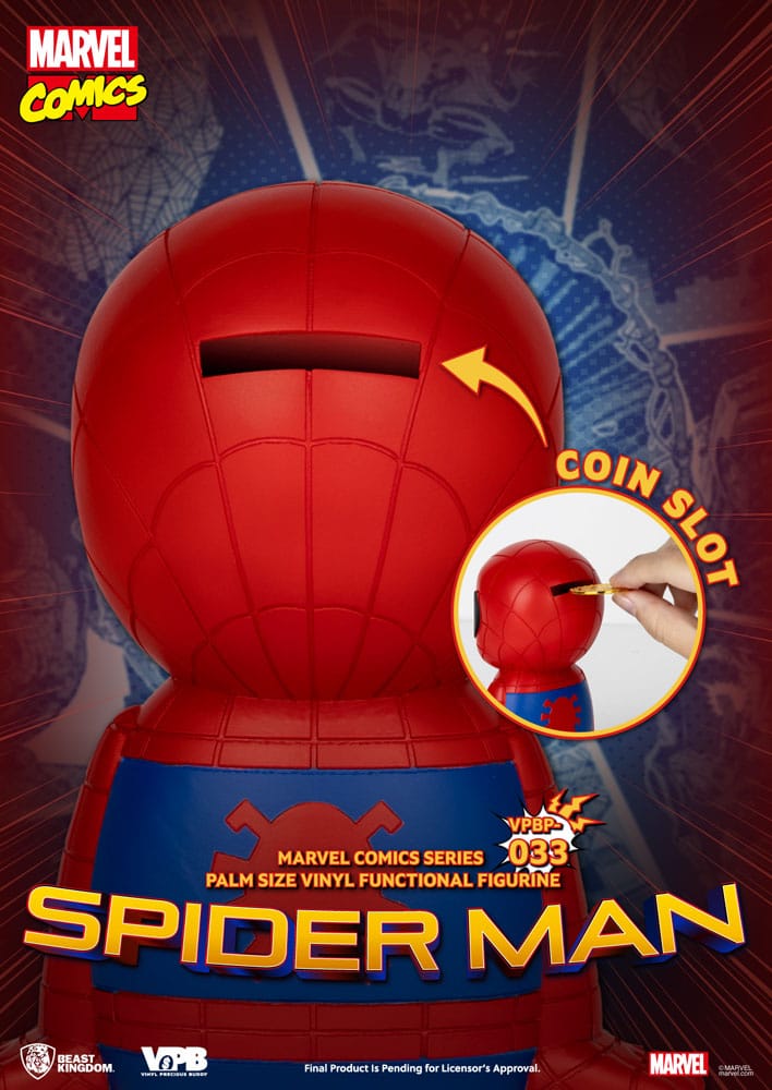 Classic Marvel Comics Piggy Vinyl Bank Spiderman Beast Kingdom Toys