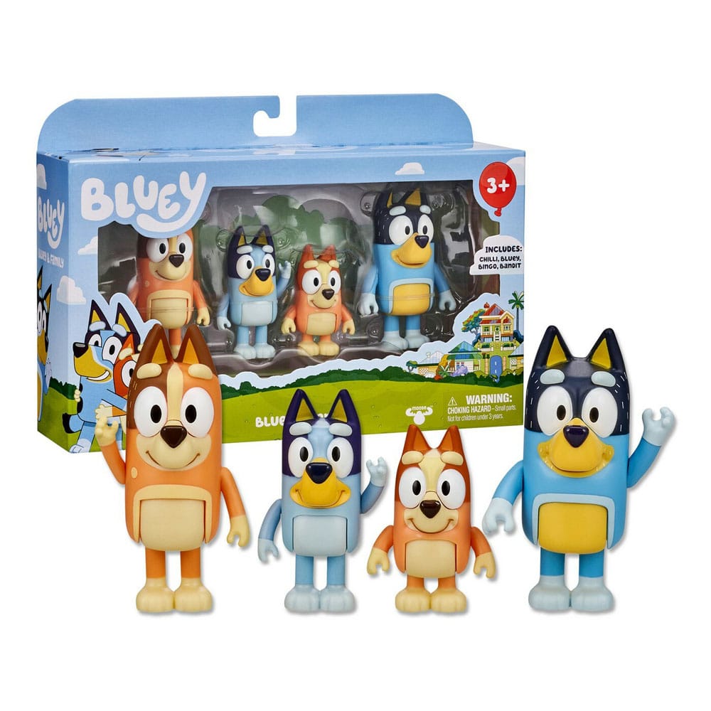 Bluey Action Figures 4 Pack Moose Toys