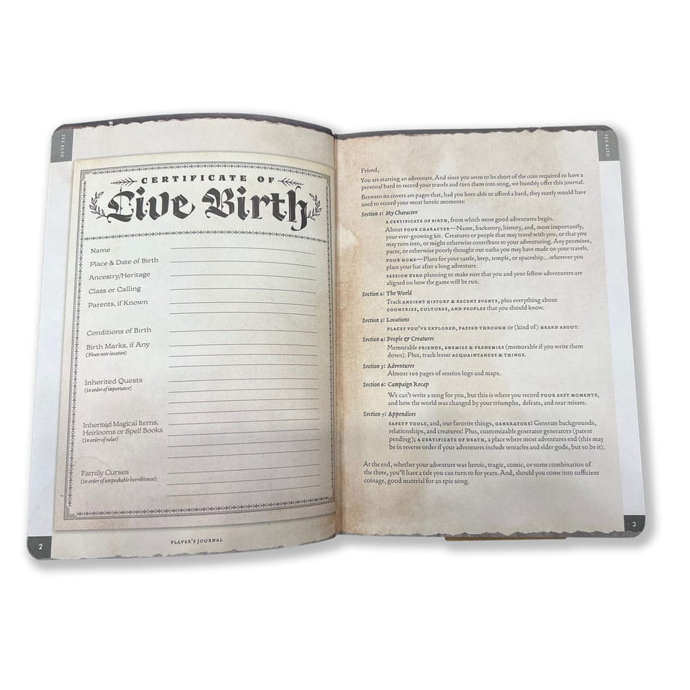 Notebook A5 Player's Journal Sage Green Shield Beadle & Grimm´s