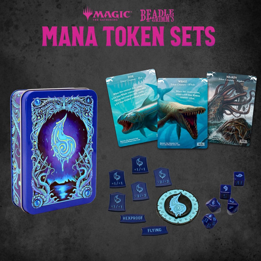 Magic the Gathering Dice and Token Pack Blue Mana Beadle & Grimm´s