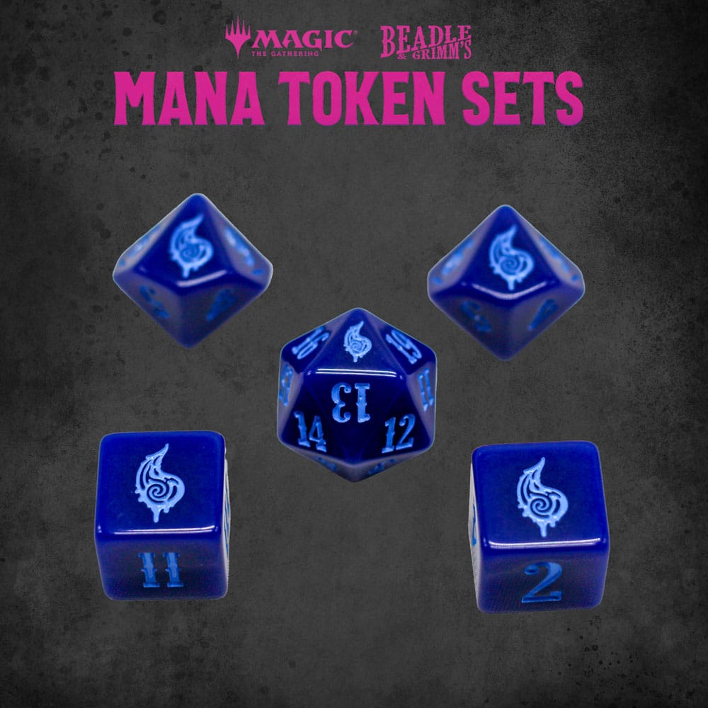 Magic the Gathering Dice and Token Pack Blue Mana Beadle & Grimm´s