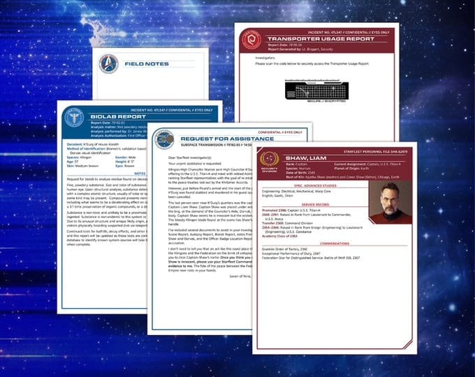 Star Trek Picard Murder Mystery Game Murder on the Titan A *English Version* Beadle & Grimm´s