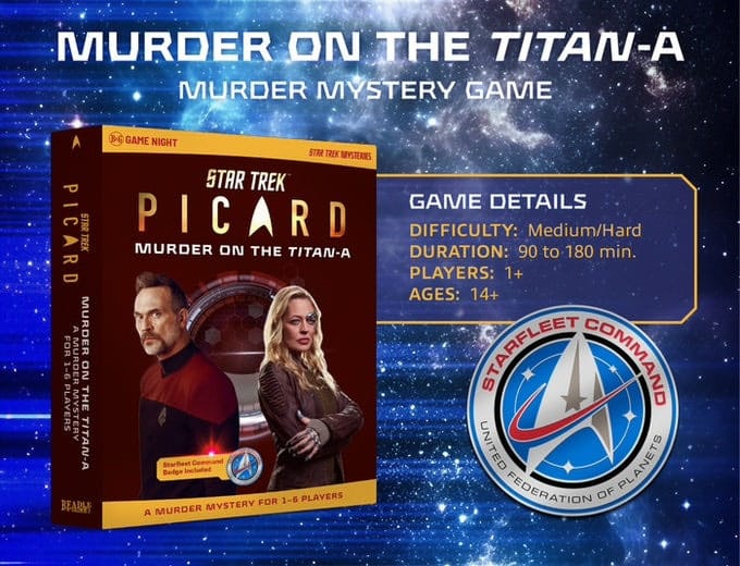 Star Trek Picard Murder Mystery Game Murder on the Titan A *English Version* Beadle & Grimm´s