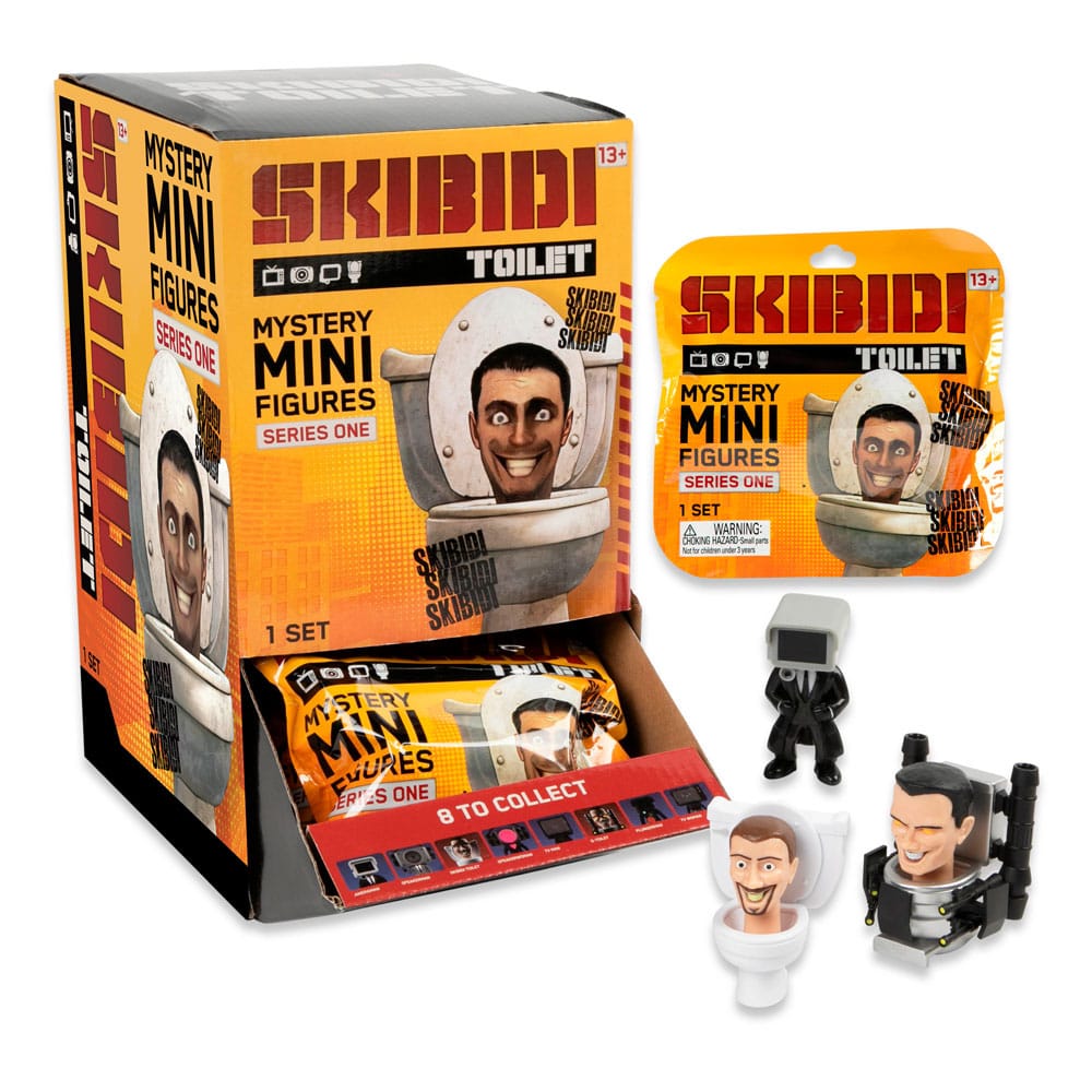 Skibidi Toilet Minifigures Series 1 Display 24 Bonkers Toys